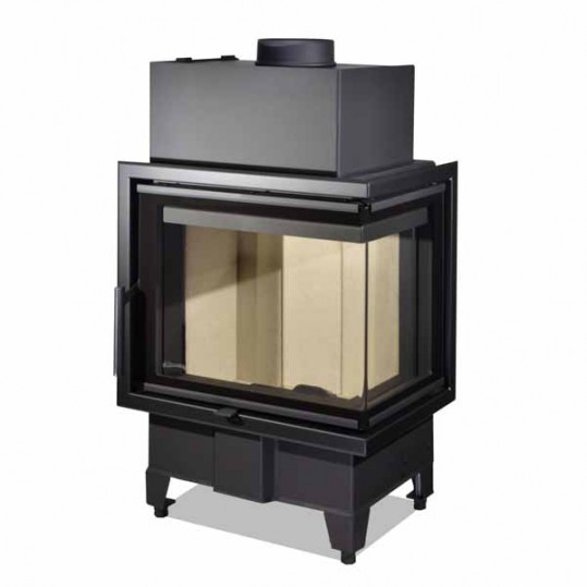 R/L 2g S 50.44.33.13 – corner fireplace insert with bent glazing